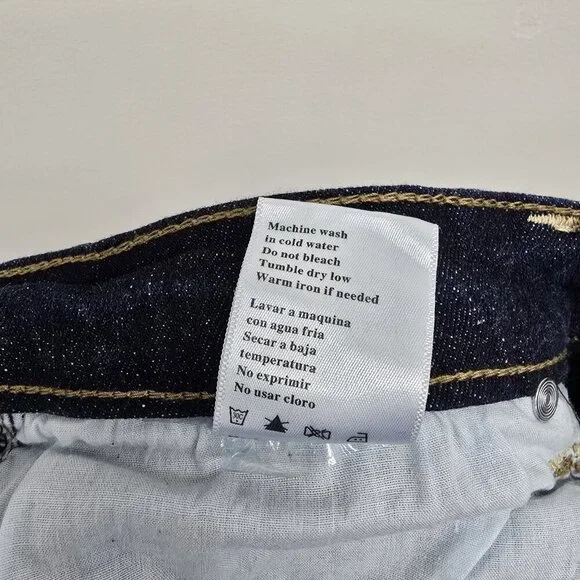 NEW Kancan Jeans Womens Sz 27 Cuffed Mid Rise Skinny Stretch Blue KC7105D NWT - Picture 9 of 12